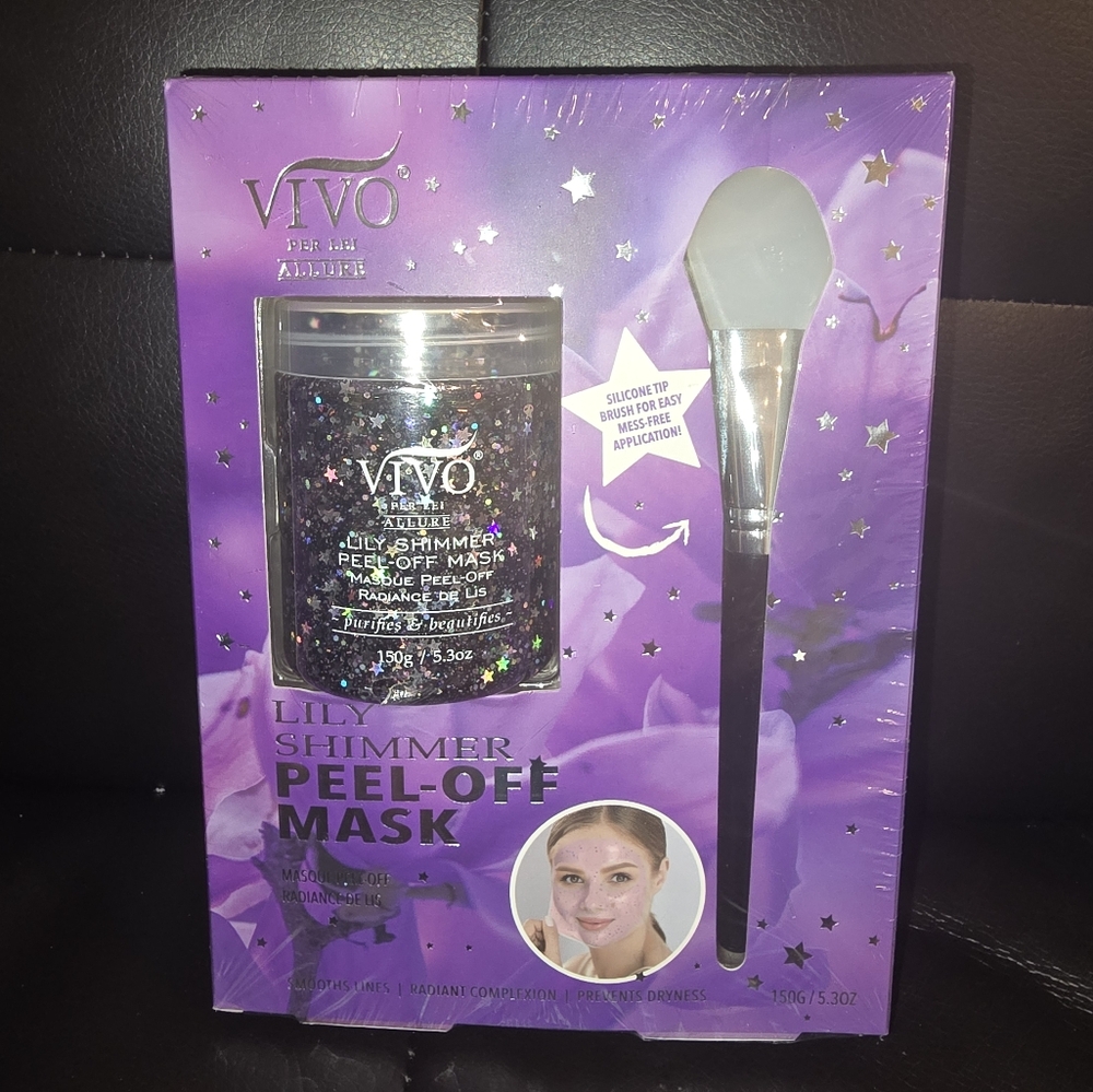 Vivo Lilac Shimmer Peel-Off Mask with Applicator